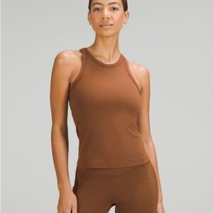 Lululemon Align High Neck tank in Roasted Brown